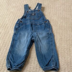 OshKosh B'gosh Baby Boys Knit-Like Denim Overalls